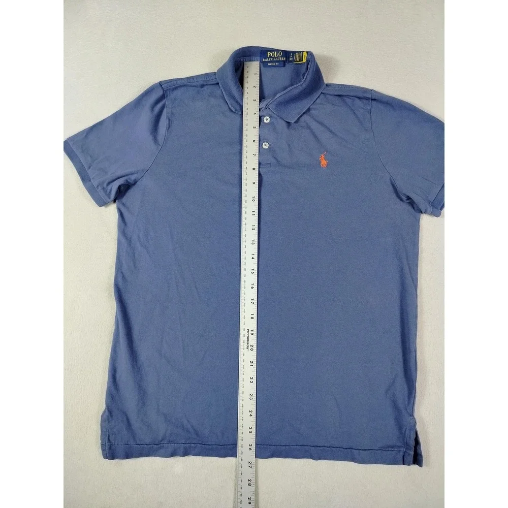 Polo Ralph Lauren Polo Shirt‎ Mens Small Blue Classic Fit Pony Preppy Casual